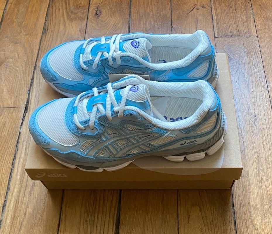Asics gel-nyc cream arctic sky white blue 2