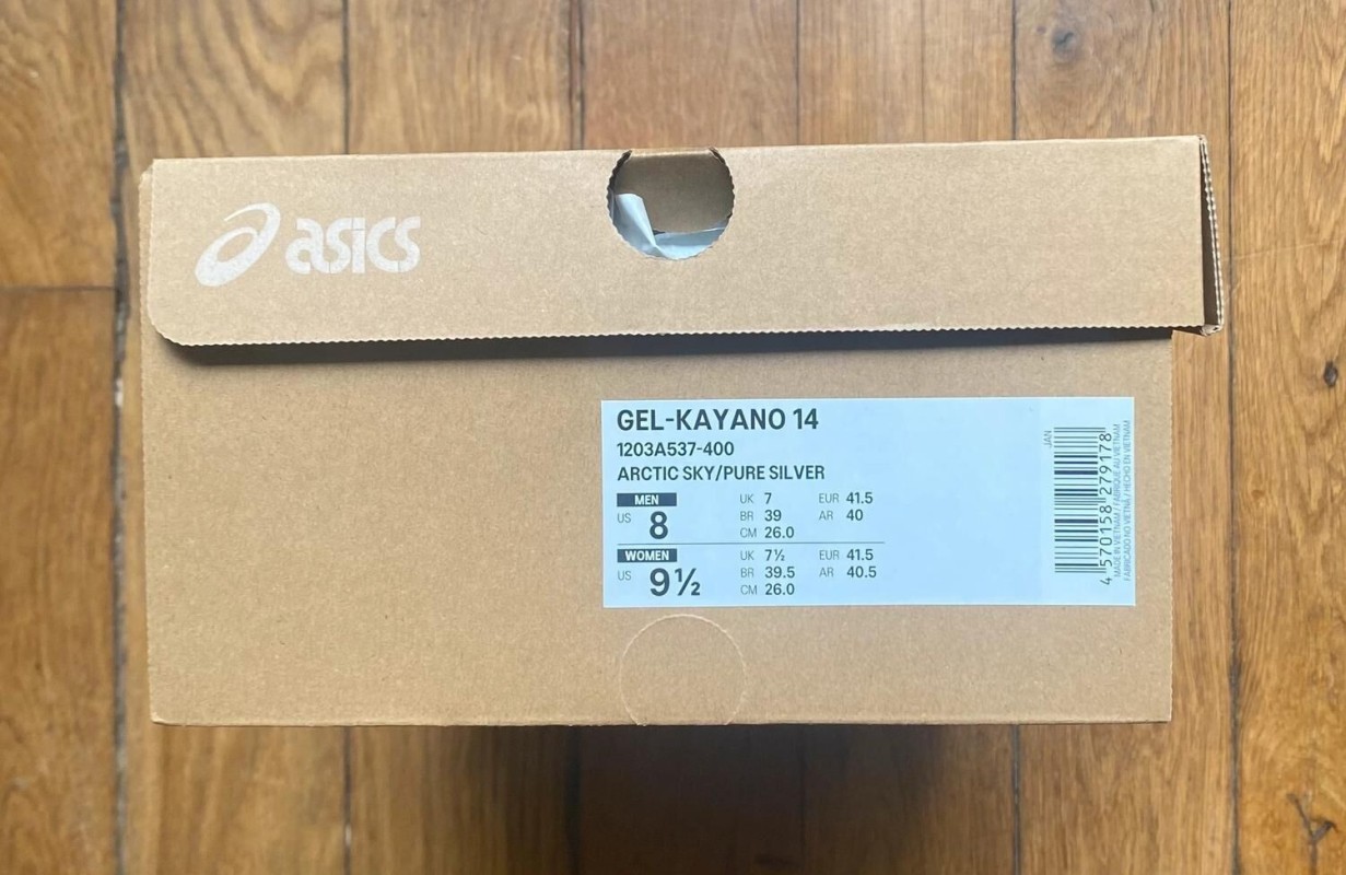 Asics gel kayano 14 arctic sky pure silver 2