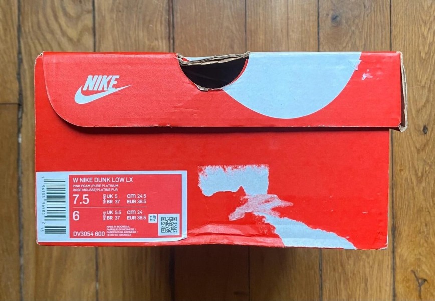 Nike dunk low LX pink foam (w)