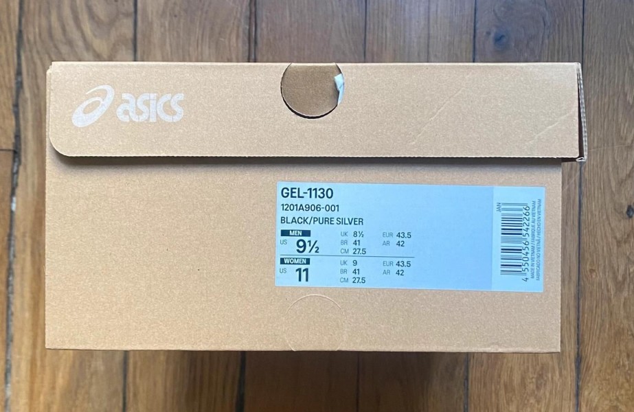 Asics gel-1130 black pure silver