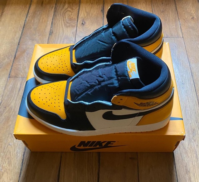 Jordan 1 high retro OG taxi yellow 555088-711