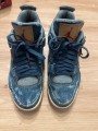 Nike Air Jordan IV 4 Levi's denim bleu taille 42
