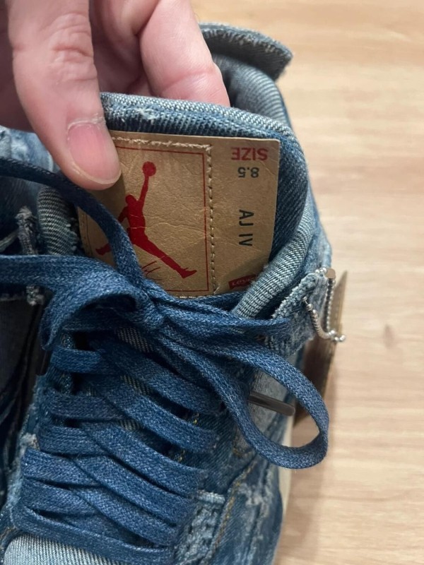 Nike Air Jordan IV 4 Levi's denim bleu taille 42 2