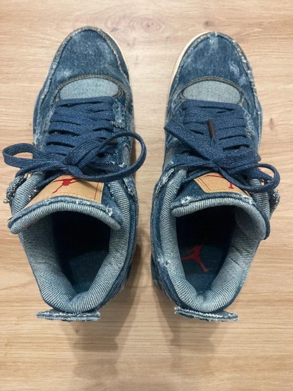 Nike Air Jordan IV 4 Levi's denim bleu taille 42 2