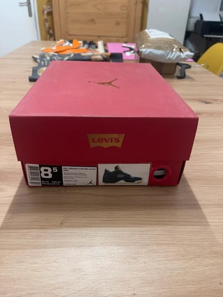 Nike Air Jordan IV 4 Levi's denim bleu taille 42