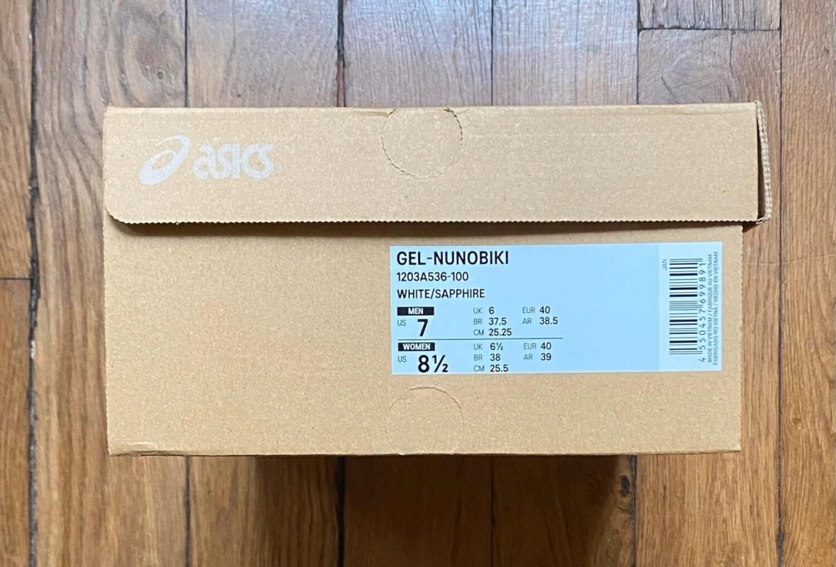 Asics gel-nunobiki white sapphire 40 2