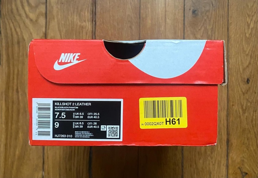 Nike killshot 2 leather HJ7263 010 phantom black noir 40,5