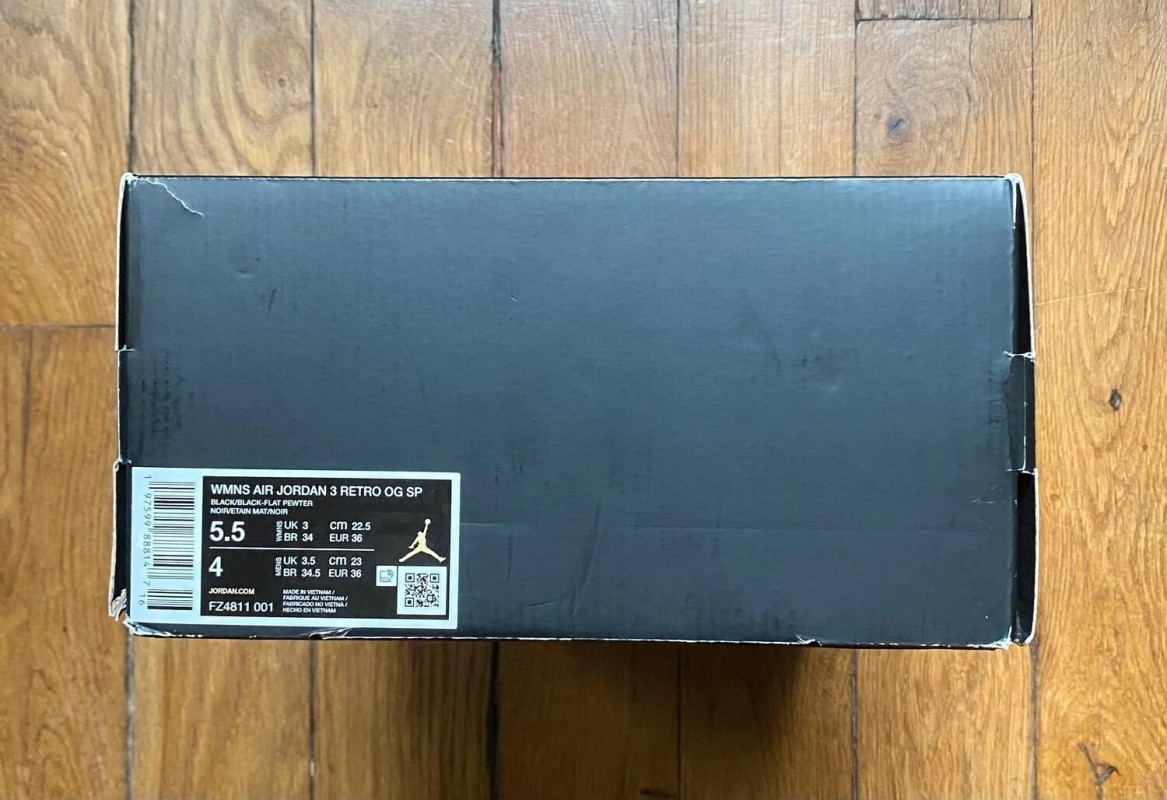 Jordan 3 retro og sp AMM a ma manière while you were sleeping 36 2