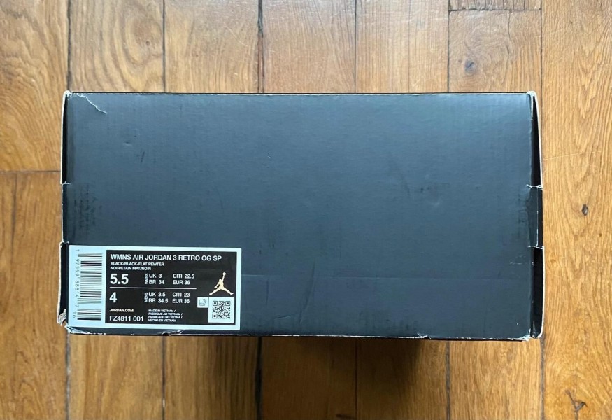 Jordan 3 retro og sp AMM a ma manière while you were sleeping 36