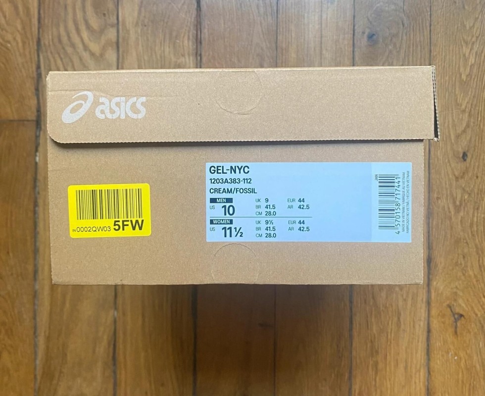 Asics gel-nyc cream fossil green 2