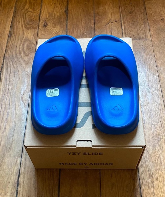 Adidas yeezy slide azure blue 2
