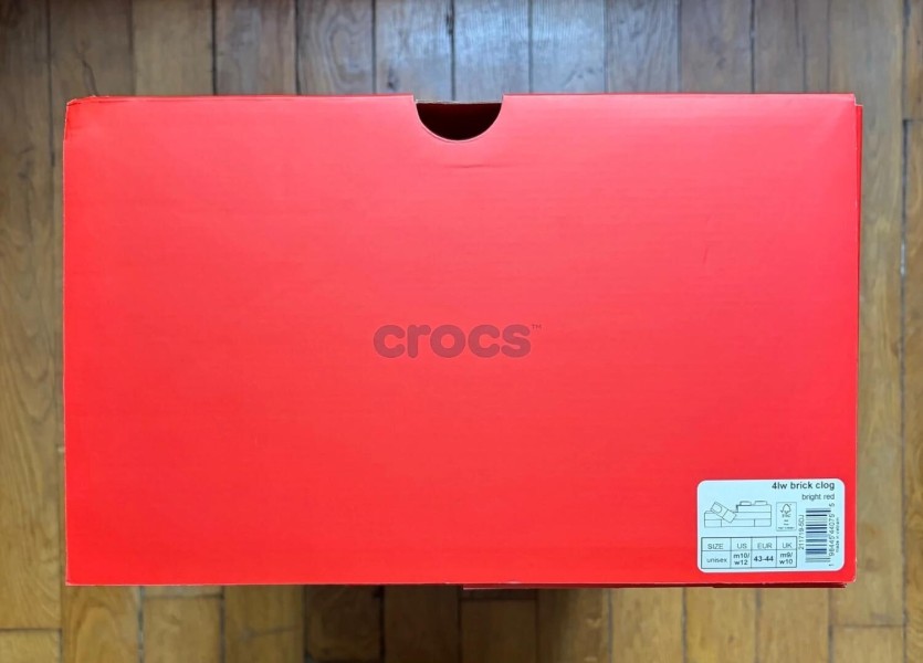 Crocs lego brick clog red rouge 43-44