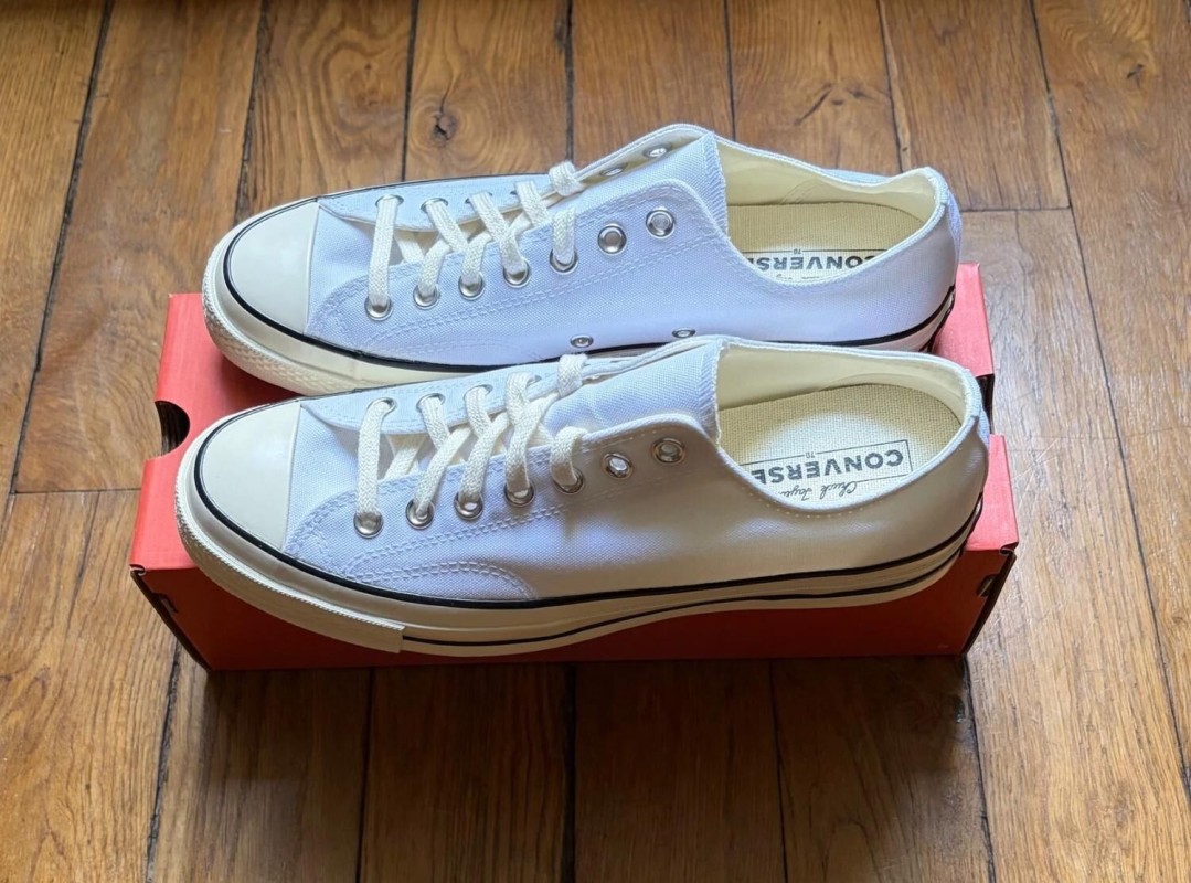 Converse chuck taylor 70 OX low canvas egret white black 42,5 2