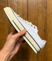 Converse chuck taylor 70 OX low canvas egret white black 42
