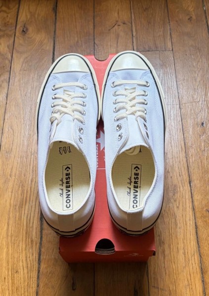 Converse chuck taylor 70 OX low canvas egret white black 42,5
