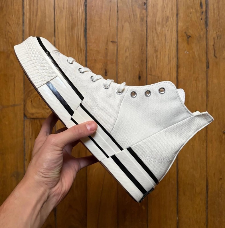Converse chuck taylor 70 plus high canvas egret black 46