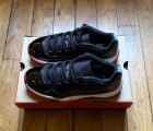 Air jordan 11 low bred black red noir rouge 42