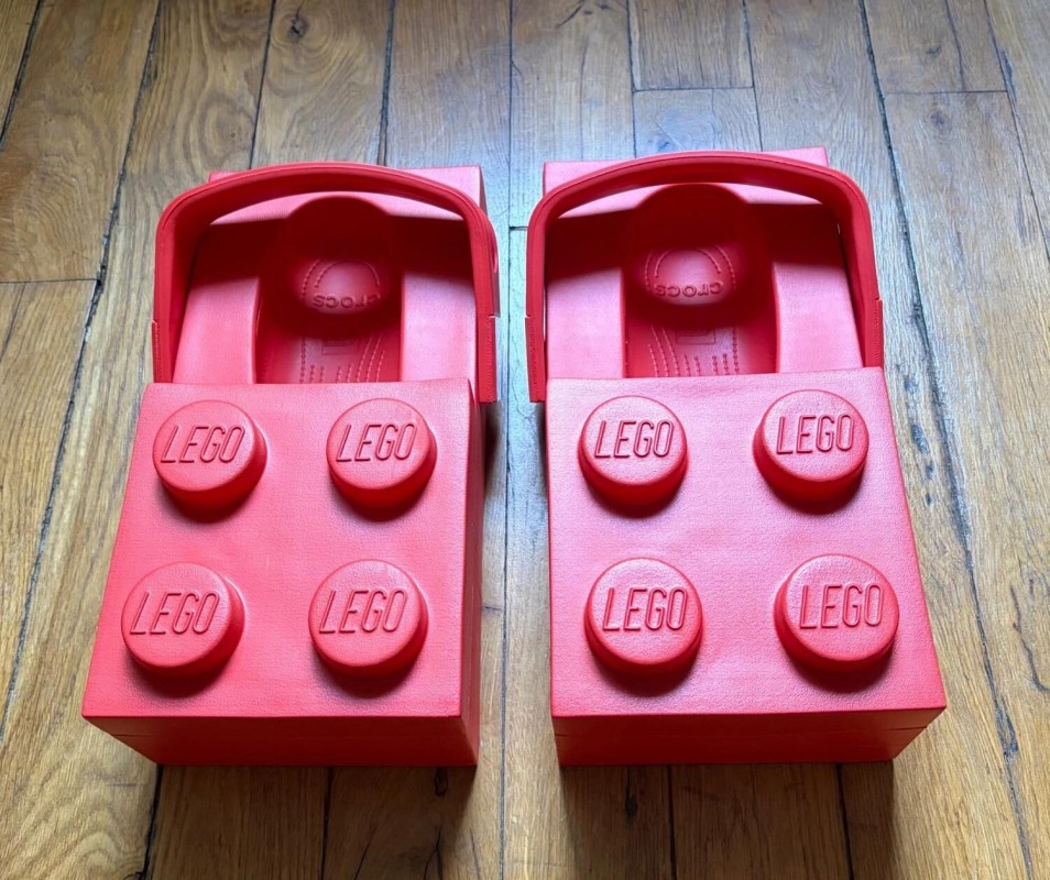 Crocs lego brick clog red rouge 42-43 2