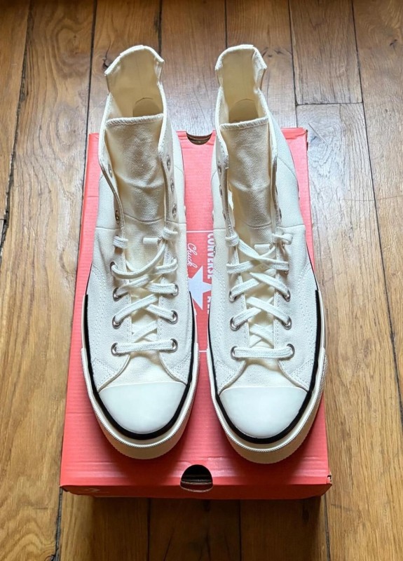 Converse chuck taylor 70 plus high canvas egret black 46 2