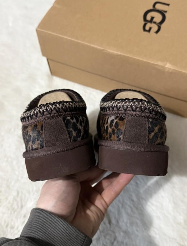 UGG Tasman Caspian Slipper 'Burnt Cedar Cheetah' 36 2