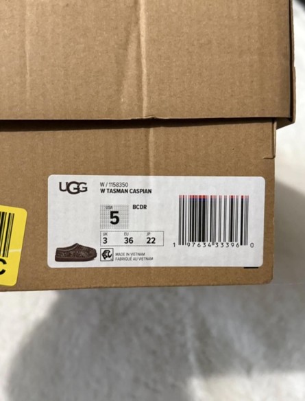 UGG Tasman Caspian Slipper 'Burnt Cedar Cheetah' 36