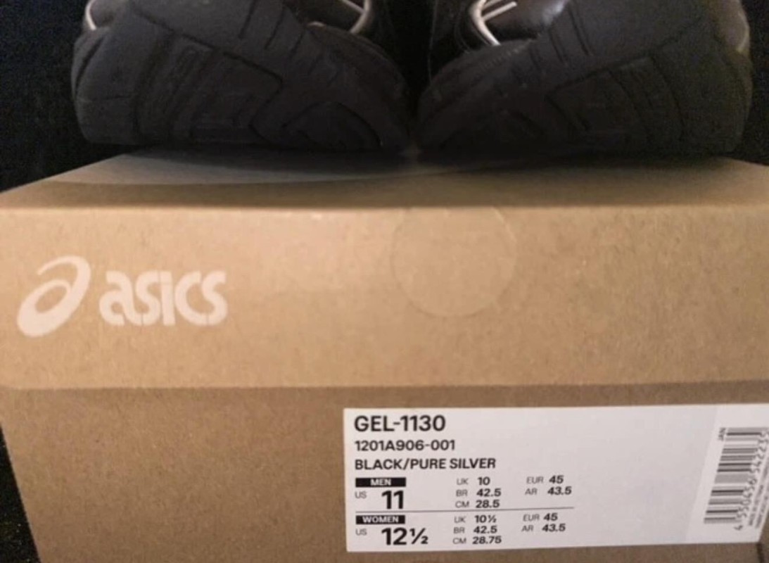 Asics Gel-1130 Black Silver 2