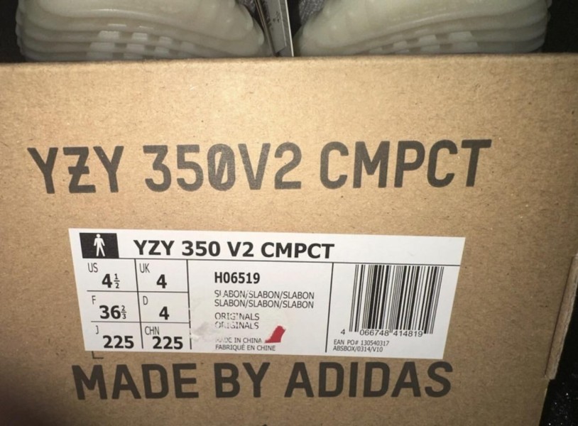Adidas Yeezy 350 V2 CMPCT Slate Bone