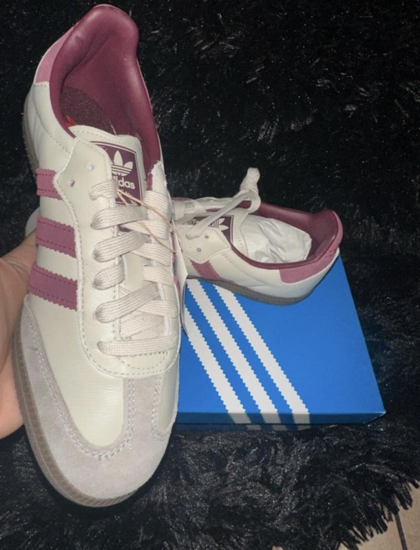 adidas Samba OG Putty Grey Maroon
