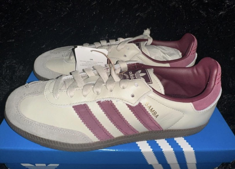 adidas Samba OG Putty Grey Maroon