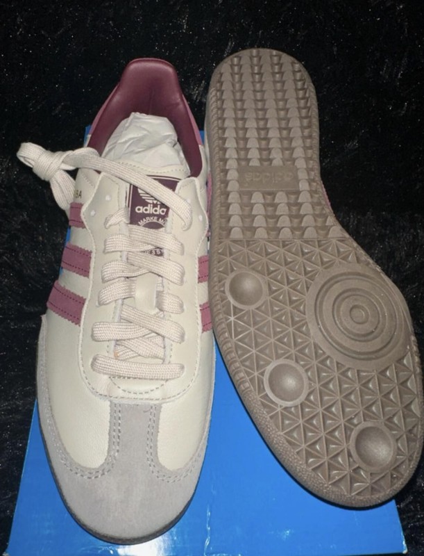 adidas Samba OG Putty Grey Maroon 2