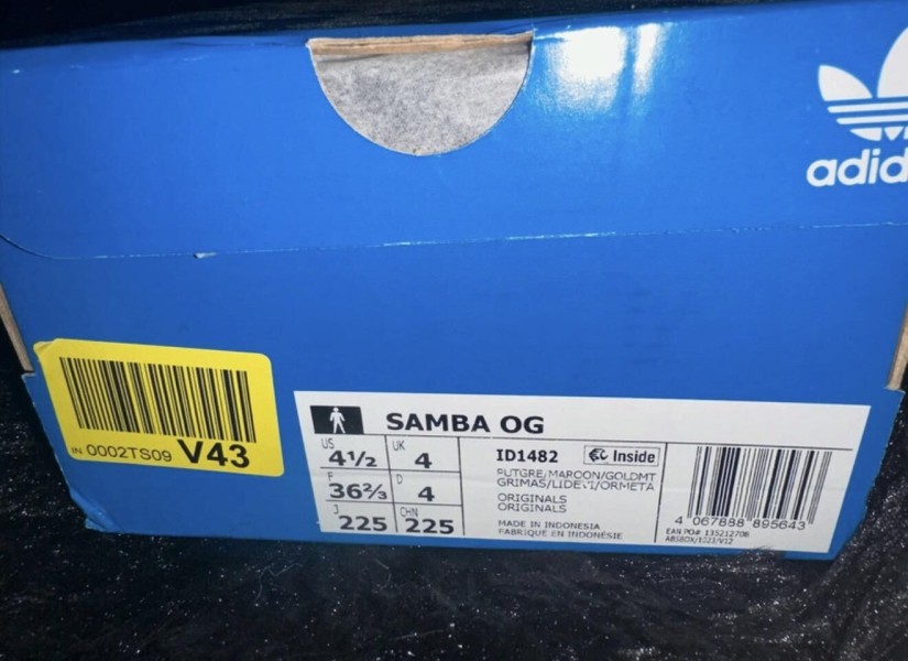 adidas Samba OG Putty Grey Maroon