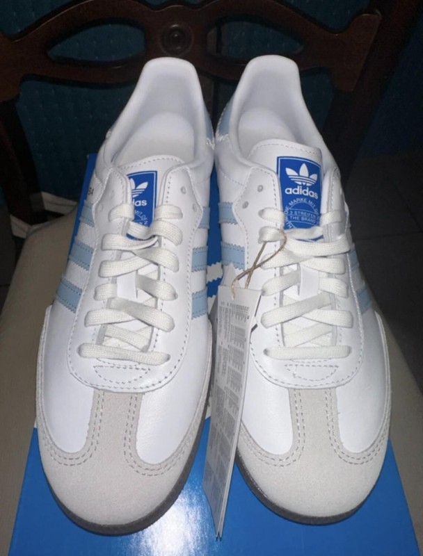 Samba OG White Blue 2