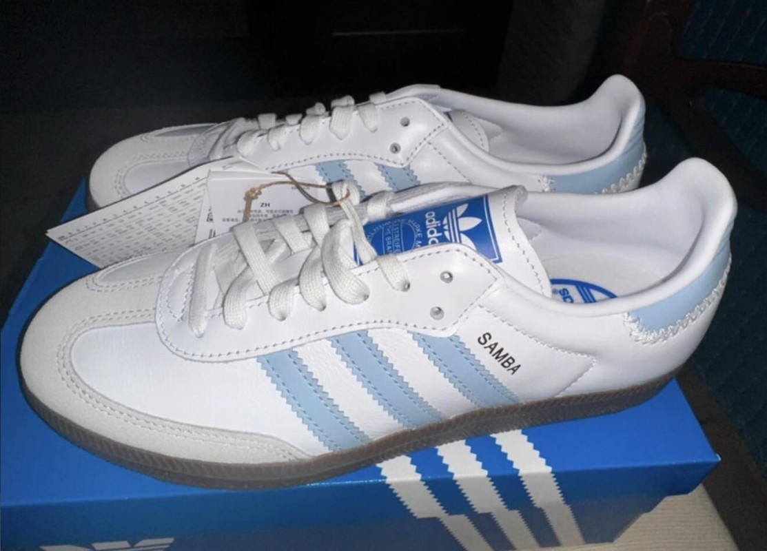 Samba OG White Blue 2
