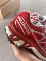 Salomon XT6 red lava falls white silver strawberry