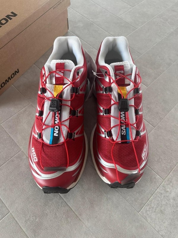 Salomon XT6 red lava falls white silver strawberry 2